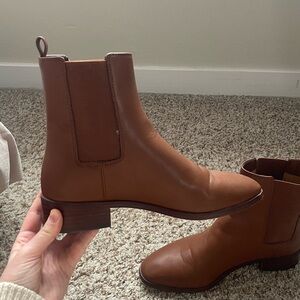 J.Crew Leather brown ankle boots